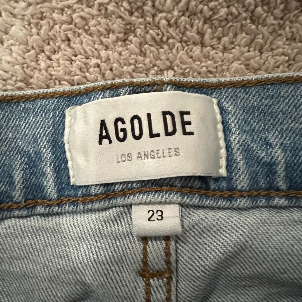 Agolde Riley High Rise Crop Jeans - Picture 6 of 7